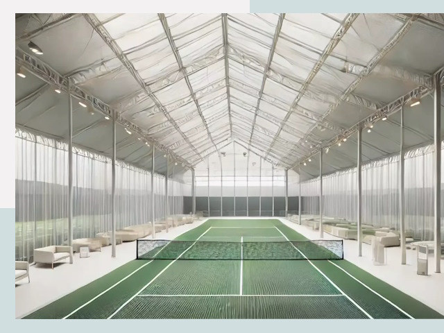 Строительство теннисных кортов в Каспийске