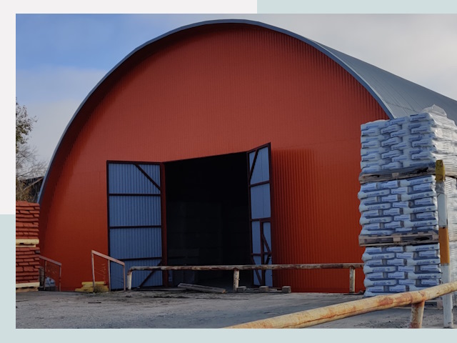 Полукруглые ангары по цене от 611 руб. в Каспийск