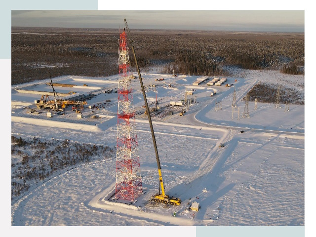 Мачты связи в Каспийске