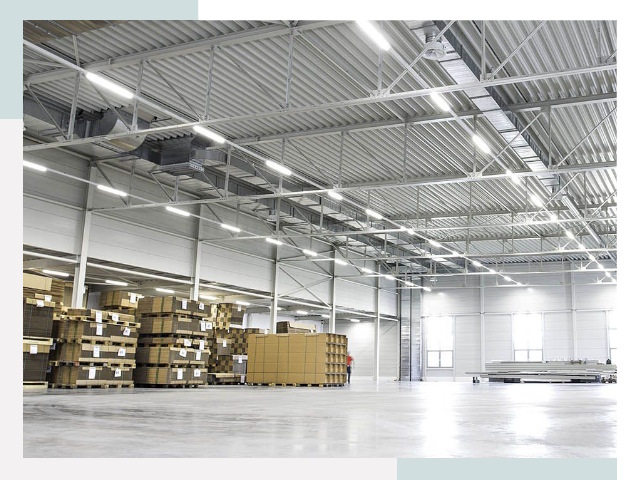 Освещение ангаров в Каспийске