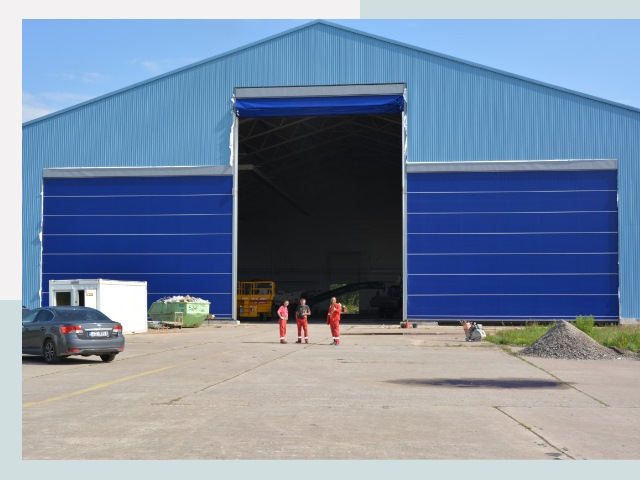 Ангарные ворота в Каспийск от СтальСтрой-Ксп по цене 611 руб.