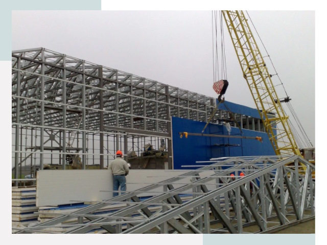 Монтаж ангаров в Каспийске