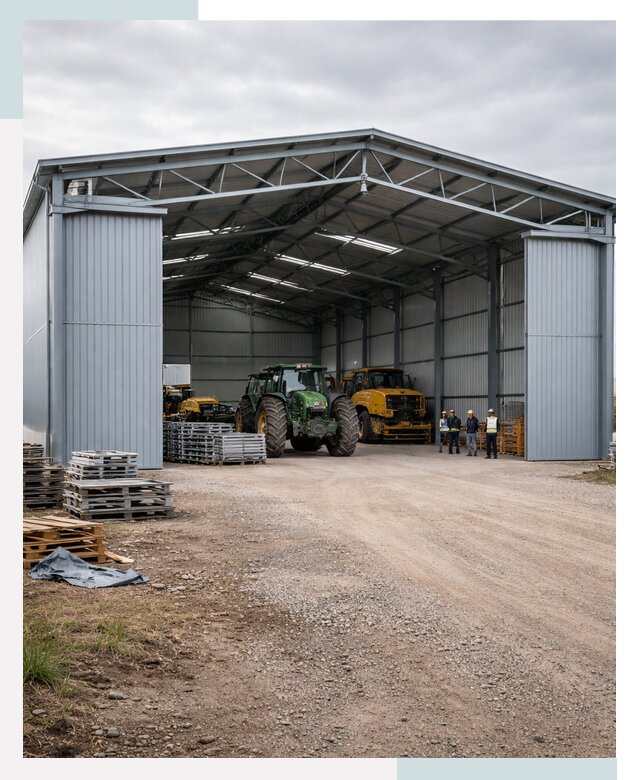 Ангары для сельхозтехники в Каспийске от 20362 р. | СтальСтрой-Ксп