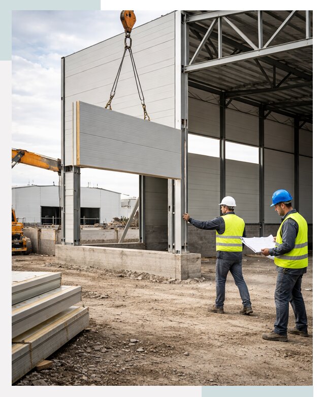 Склад из сэндвич панелей под ключ в Каспийске от 9672 р. | СтальСтрой-Ксп