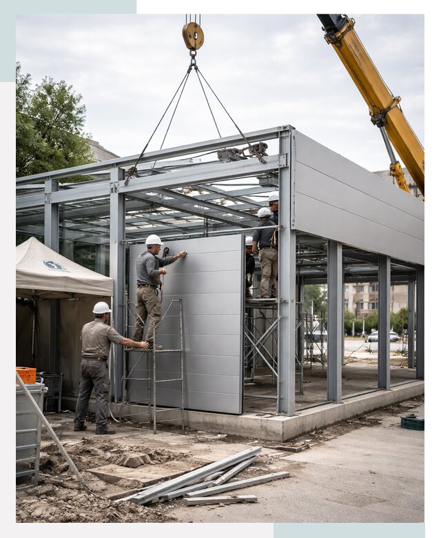 СтальСтрой-Ксп: торговый павильон под ключ в Каспийске от 35634 р.
