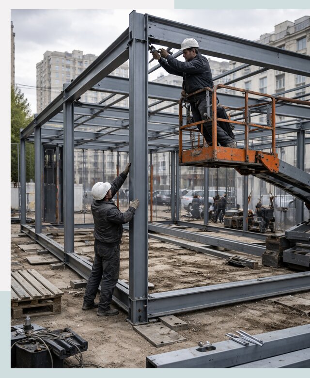 Строительство и монтаж торговых павильонов под ключ в Каспийске